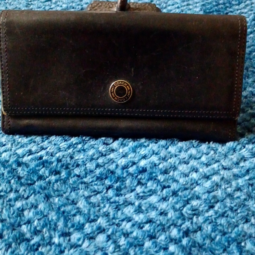 EUC Vintage COACH Wallet Black